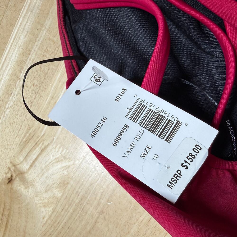 Magicsuit NWT Dark PINK Drew One Piece Swimsuit Size 10 Wireless Bra Strappy - Picture 5 of 14